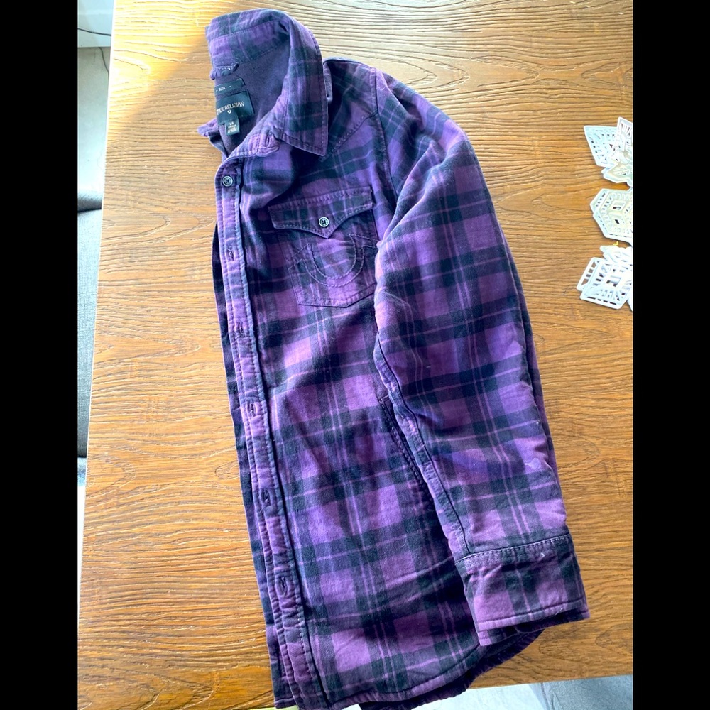 True Religion (L) slim fleece . It’s thick & cozy